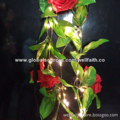 Copper Wire LED Vines String Light with 2m, 20 LED Bulbs and Transformer Operated